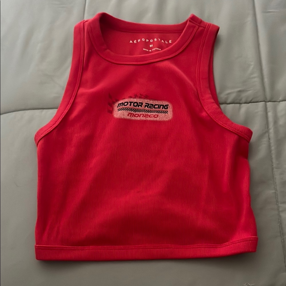 Aeropostale Kids Red Motor Racing Tank Top